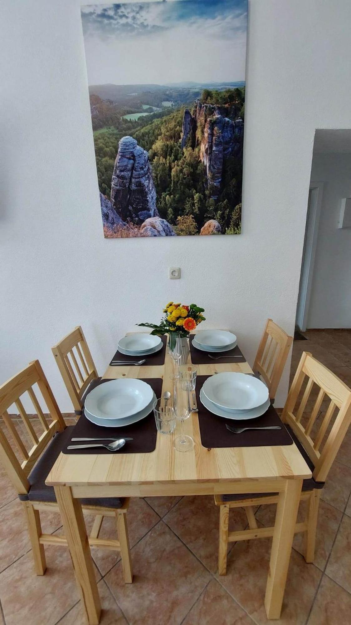 Ferienwohnung Am Hofladen Hellendorf - Saechsische Schweiz Bad Gottleuba-Berggiesshuebel Exterior photo